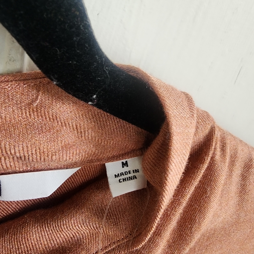 Uniqlo Long Sleeve Rayon Blouse, Sz M - Picture 10 of 12